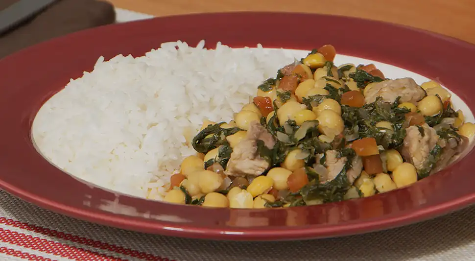 Garbanzos con acelga