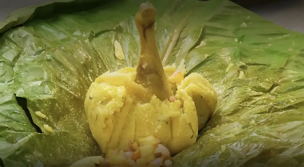 Juane amazónico de gallina o pollo