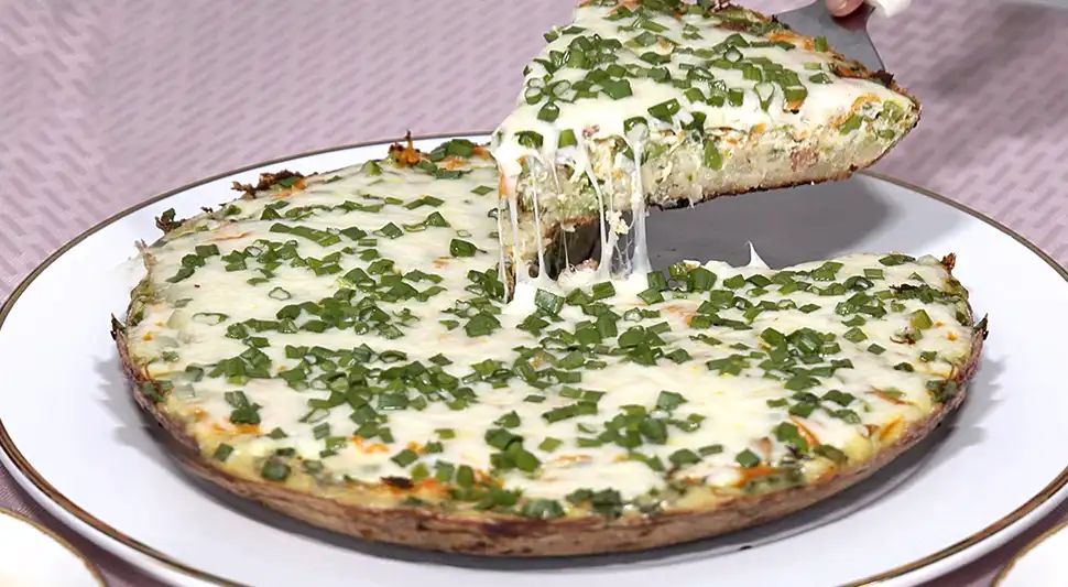 Tortilla de papas y verduras