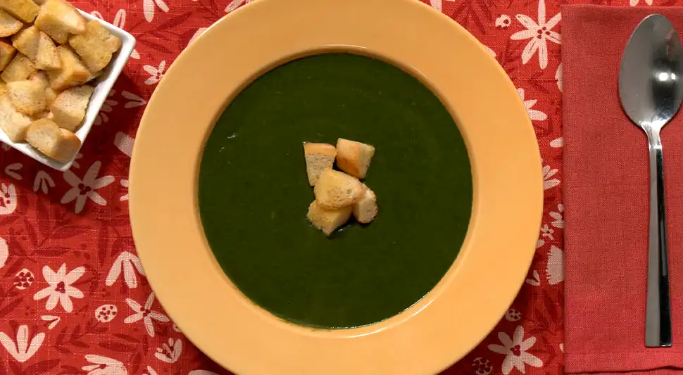 Crema de espinaca