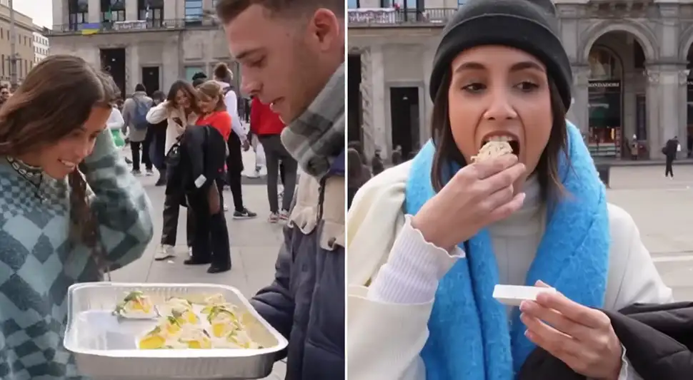 TikTok viral Español reparte causa limeña a extranjeros y ellos quedan fascinados con el sabor