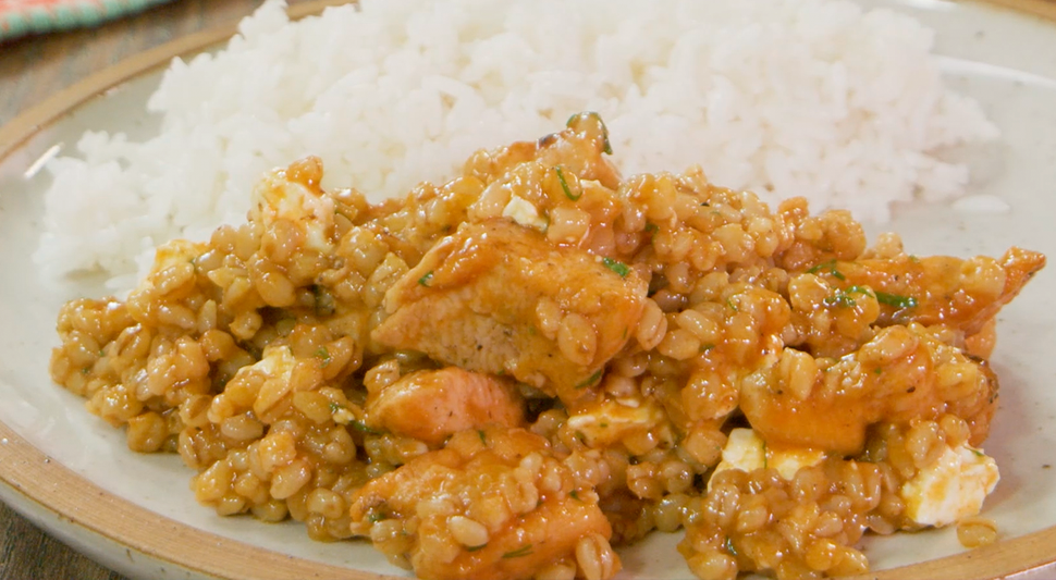 guiso de trigo con pollo guiso de trigo con pollo