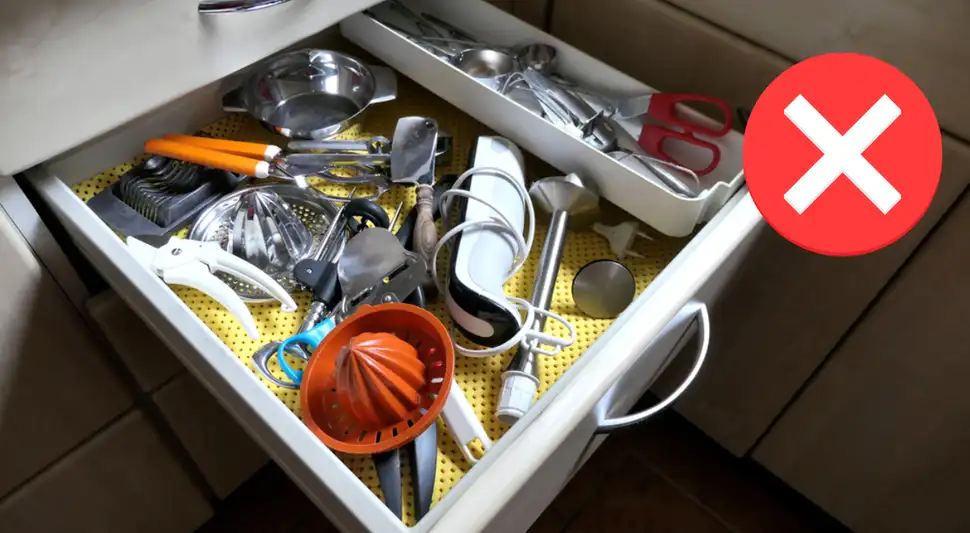 5 cosas que jamás debes guardar en los cajones de la cocina