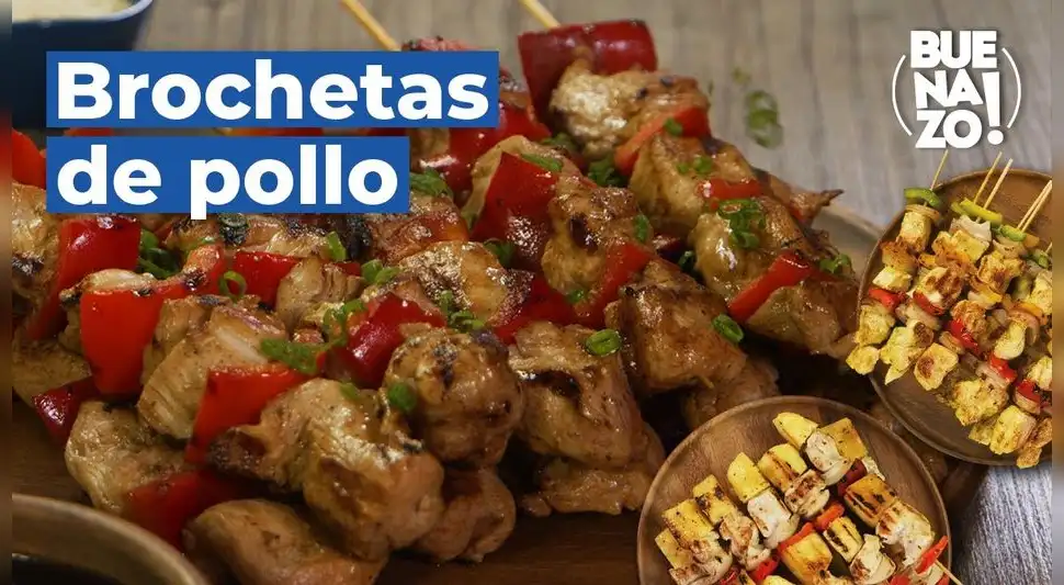 Brochetas de pollo