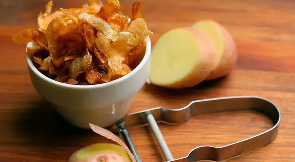 chips cáscaras de papa