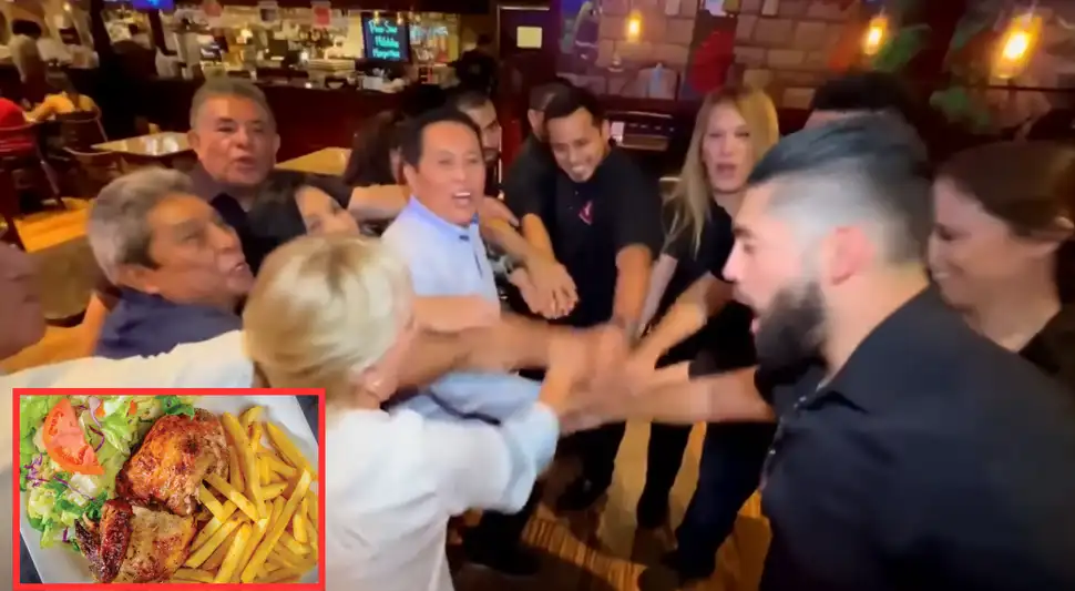 pollo a la brasa familia peruana en Estados Unidos