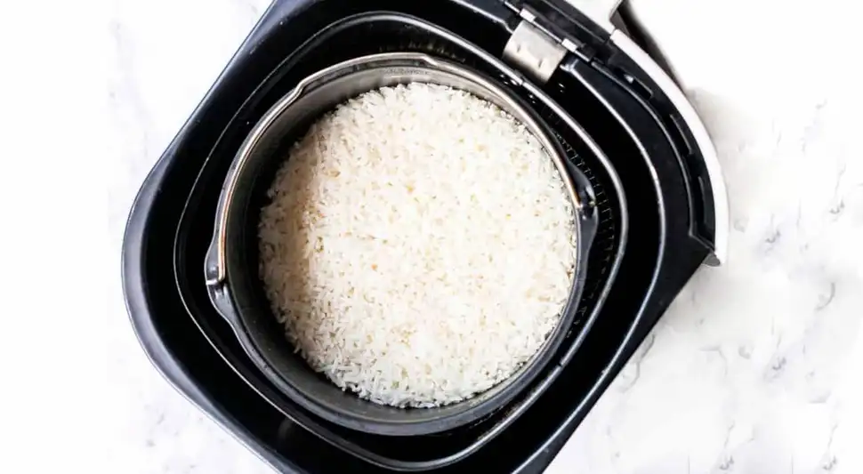 Cómo preparar arroz blanco en la freidora de aire Cómo preparar arroz blanco en la freidora de aire