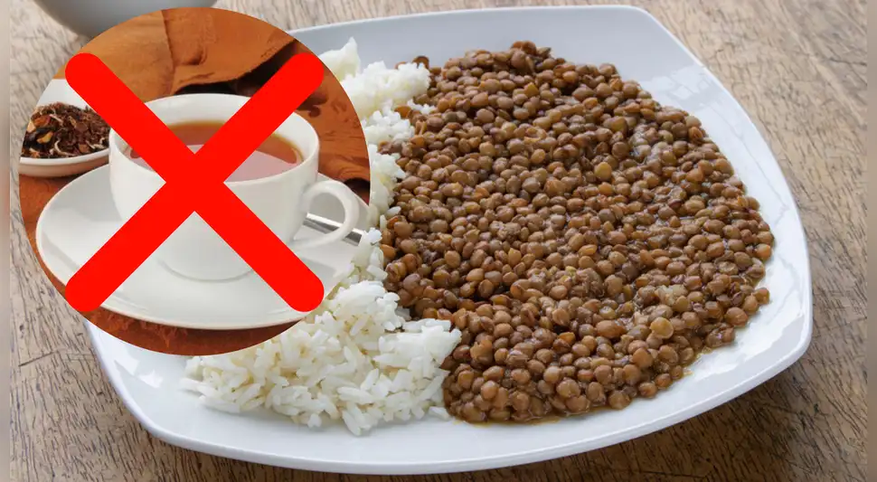 Esta es la infusión que no debes tomar si comes lentejas Esta es la infusión que no debes tomar si comes lentejas
