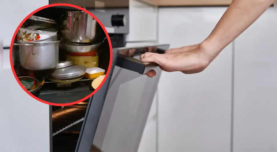 Cuidado, no guardes tus ollas y sartenes en el horno Cuidado, no guardes tus ollas y sartenes en el horno