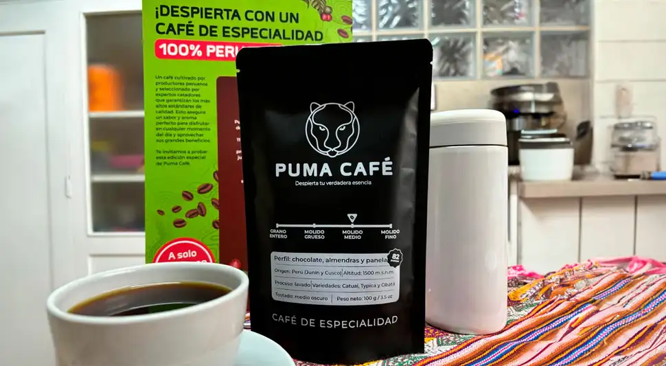 Despierta con un café de especialidad 100 % peruano gracias a Puma Café, ya disponible en quioscos Despierta con un café de especialidad 100 % peruano gracias a Puma Café, ya disponible en quioscos