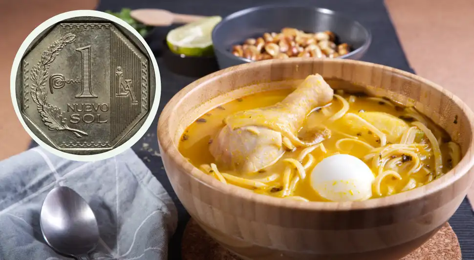 Caldo de gallina a solo 1 sol por tiempo limitado. Foto: Buenazo / Shutterstock