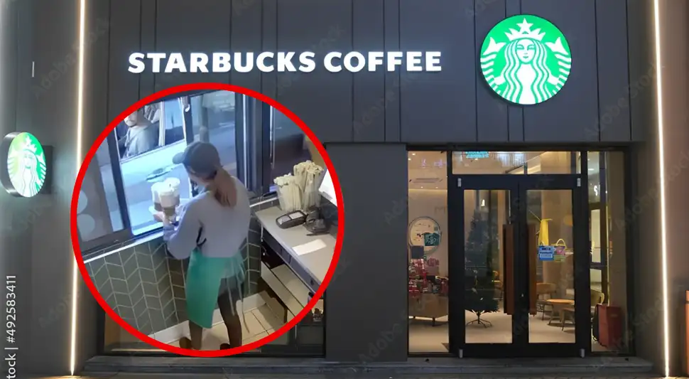 El accidente ocurrió en un autoservicio en California, donde un repartidor sufrió quemaduras por una bebida caliente mal cerrada. Foto: Buenazo / Instagram