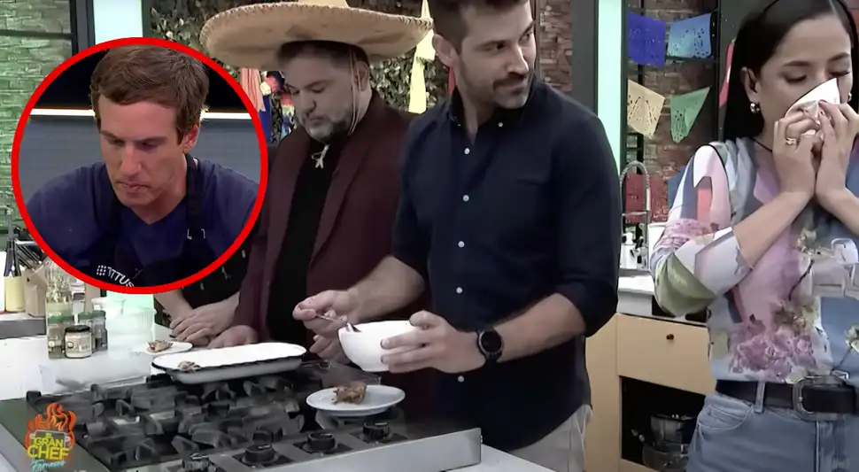 Marcos Amstrong recibió comentarios negativos de los miembros del jurado de "El Gran Chef Famosos".  Foto: Buenazo / Youtube