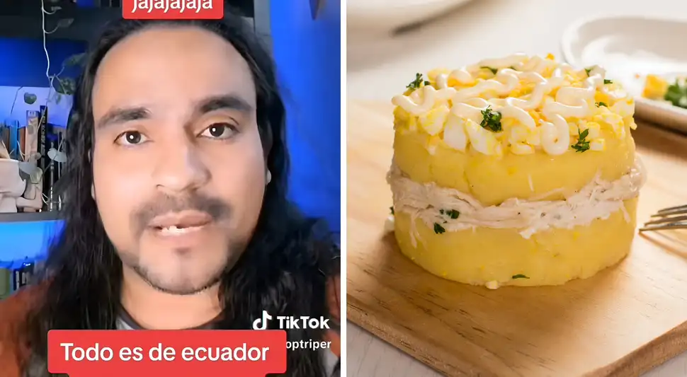 Joven ecuatoriano asegura que la causa limeña es copia del rollo rollo de atún ecuatoriano. Foto: Buenazo / Tiktok