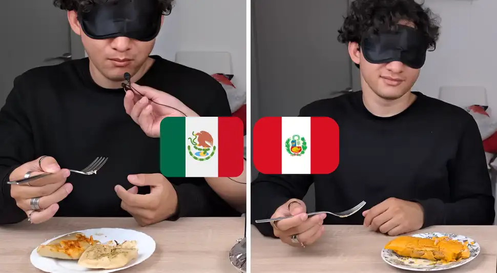 Joven venezolano que tamal es su favorito. ¿El tamal peruano o mexicano? Foto: Buenazo / Youtube