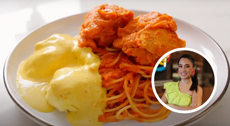 Receta de tallarines rojos con salsa a la huancaína