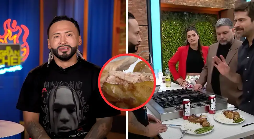 Jurados de “El Gran Chef Famosos" se niegan a probar el plato de Zumba. Foto: Buenazo /Youtube