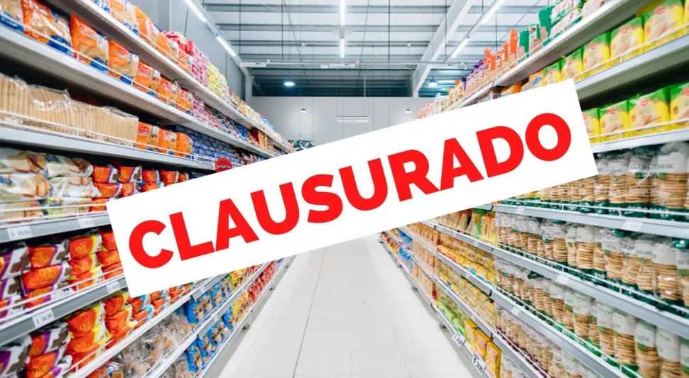 supermercado clausurado