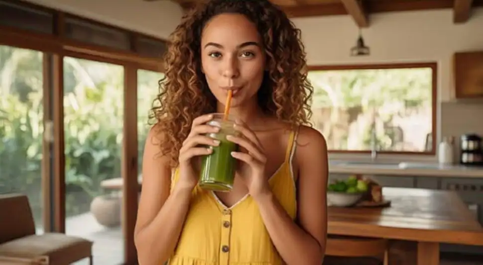 Incorpora estos jugos en tu dieta para aliviar problemas digestivos. Fuente: IA. Incorpora estos jugos en tu dieta para aliviar problemas digestivos. Fuente: IA.