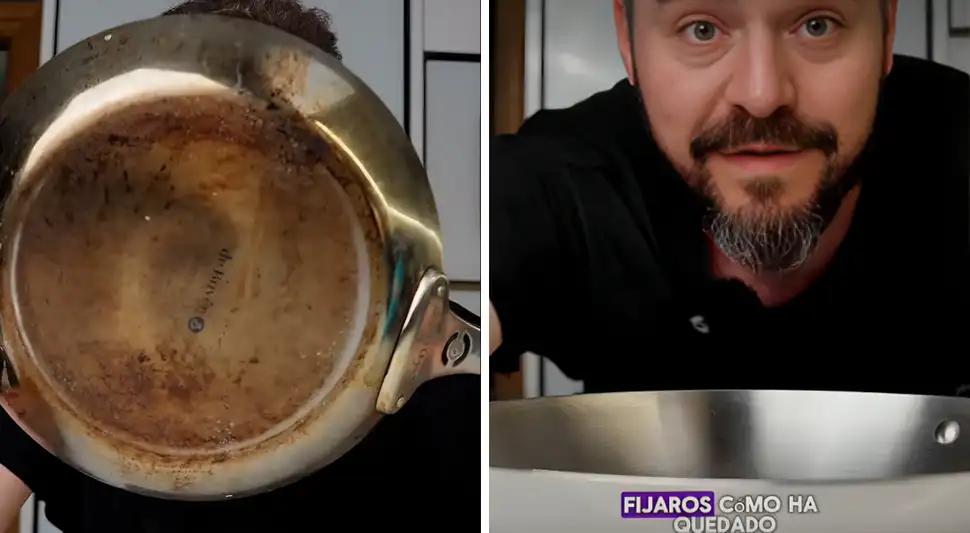 El truco definitivo para eliminar la grasa quemada de los utensilios. Foto: Buenazo / Shutterstock