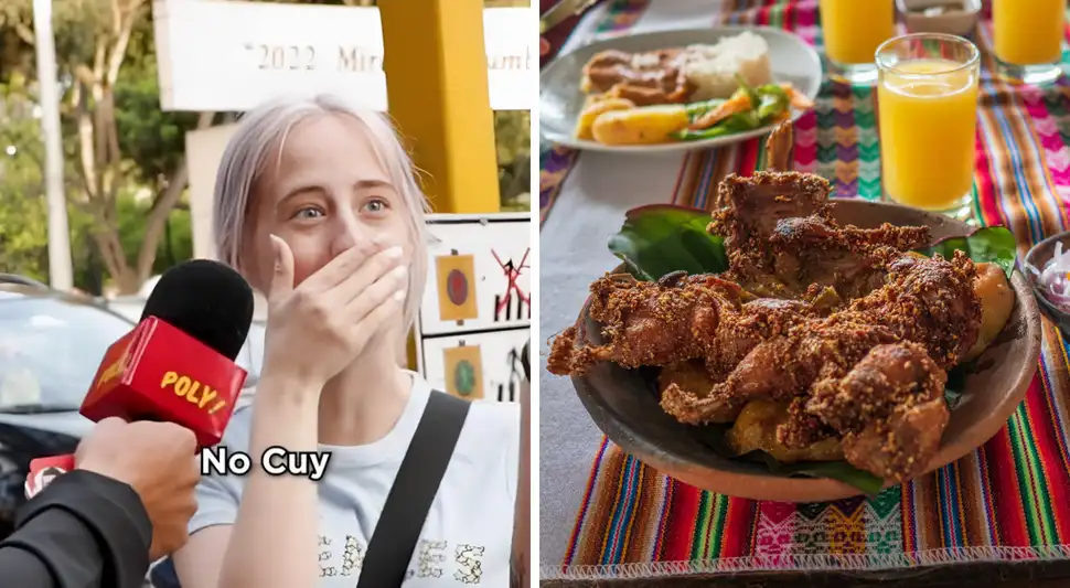 Extranjeras se niegan a probar cuy. Foto: Buenazo / Tiktok