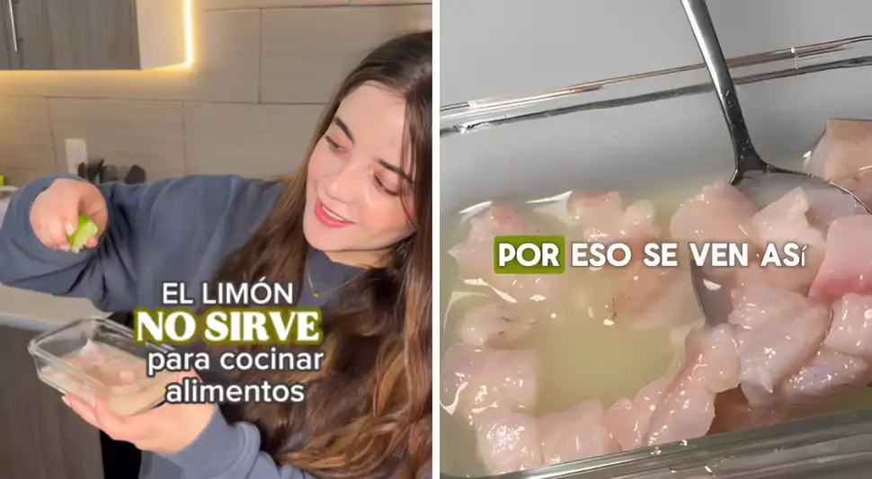 Ingeniera en alimentos desmintió el uso del limón para cocinar pescado. Foto: Buenazo / Instagram