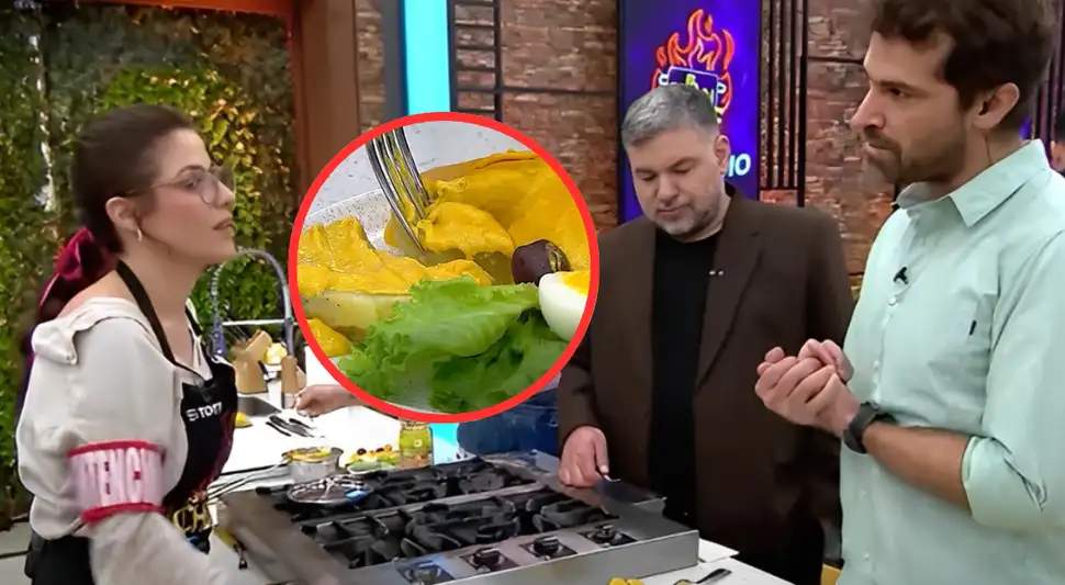 El jurado lanzó duros comentarios al plato de la actriz. Foto: Buenazo / Youtube El jurado lanzó duros comentarios al plato de la actriz. Foto: Buenazo / Youtube