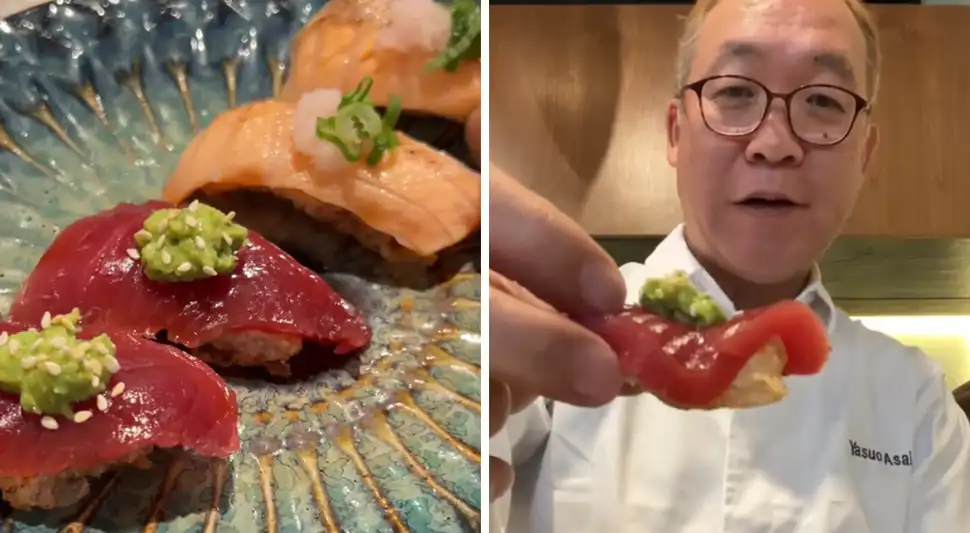 Sushi con chicharrón Sushi con chicharrón