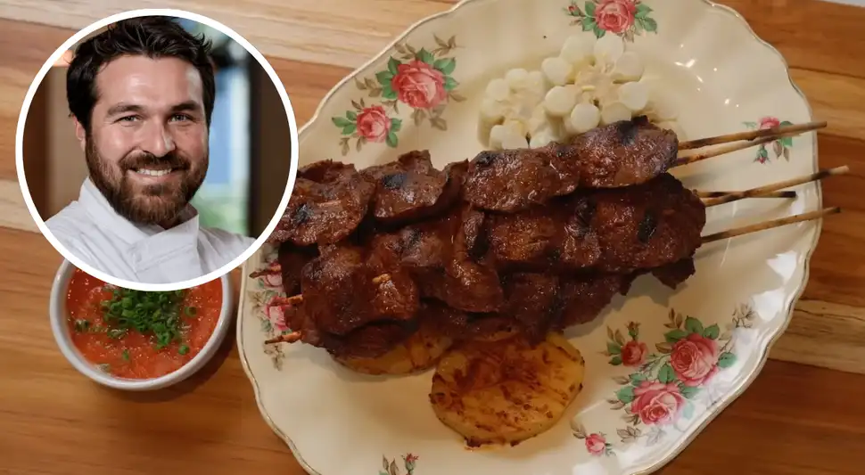 Receta fácil de anticuchos de Giacomo Bocchio.