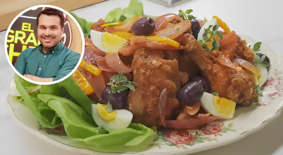 Receta de escabeche de pollo de Giacomo Bocchio.