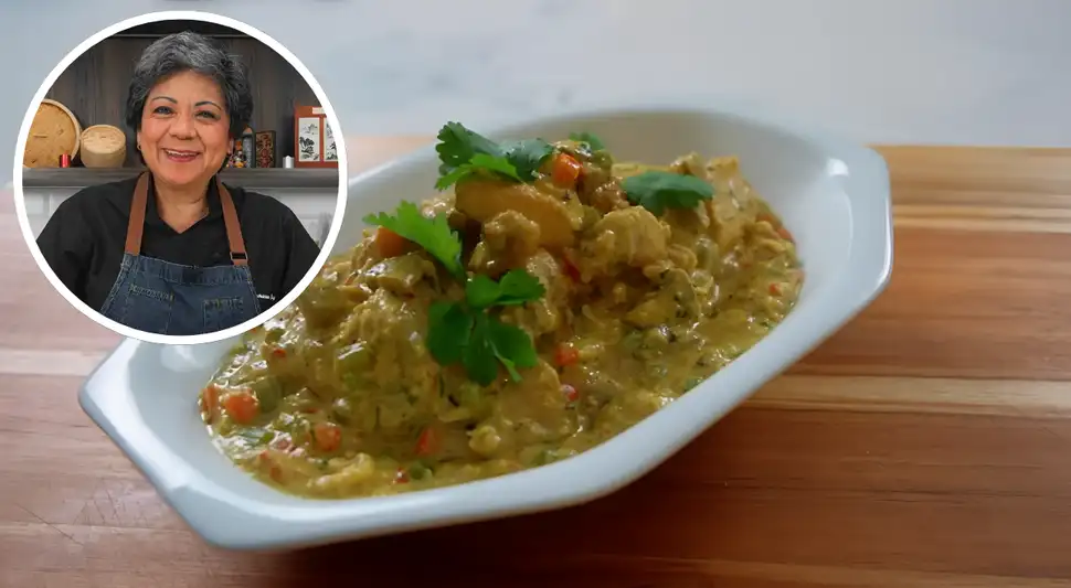 Pollo al curry de Pati Chong. Pollo al curry de Pati Chong.