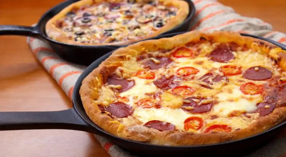 Pizza en sartén Pizza en sartén