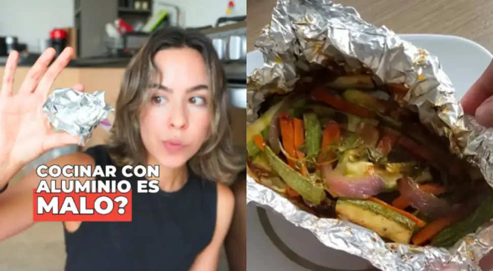 Melendez advierte sobre los riesgos al almacenar alimentos salados o ácidos en aluminio. Fuente: IG
