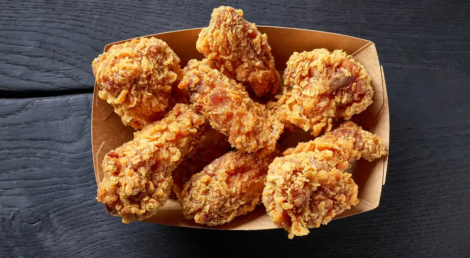 Pollo frito bajo en calorías