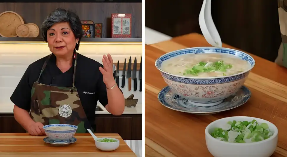 Sopa de pollo y espárragos: receta de Pati Chong