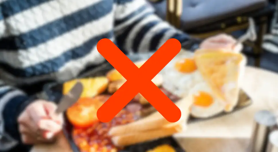 Evita los siguientes alimentos para tener un día productivo. Fuente: ComposiciónLR.