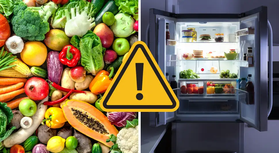 Error al guardar verduras y frutas