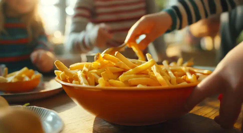 Comer papas fritas diariamente puede ser perjudicial para la salud. Fuente: Shutterstock.