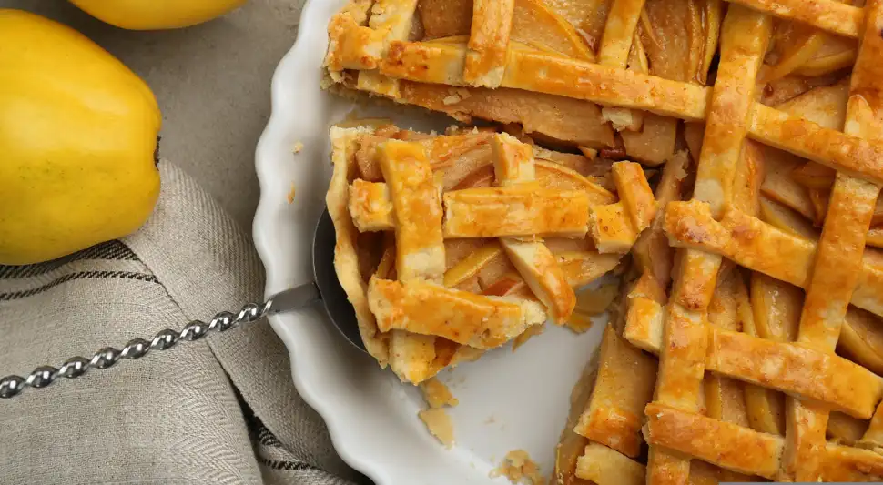 Receta de tarta de manzana fácil y saludable.
