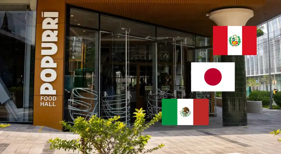 Conoce el primer food hall que combina tres gastronomías. Fuente: ComposiciónLR.