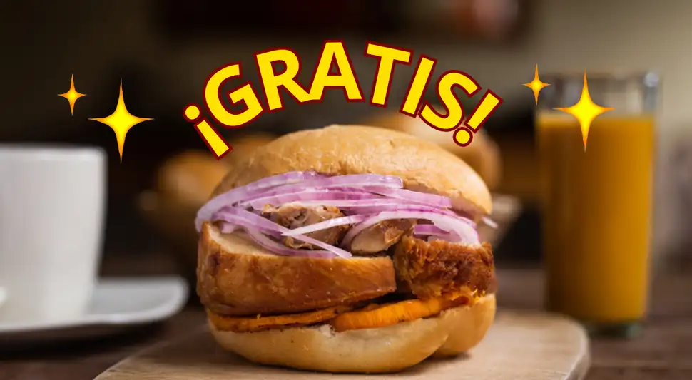 Acércate a la Municipalidad de La Victoria para recibir un pan con chicharrón. Fuente: ComposiciónLR.