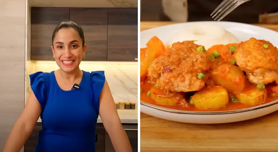 Receta de estofado de pollo de Nelly Rossinelli.
