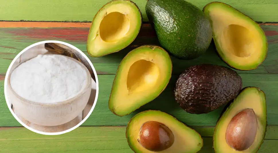 Por qué recomiendan mezclar palta con bicarbonato de sodio.
