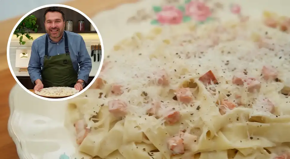 Tallarines a lo Alfredo con Giacomo Bocchio. Tallarines a lo Alfredo con Giacomo Bocchio.