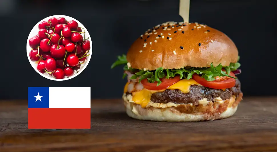 Hamburguesa con pulpa de la fruta