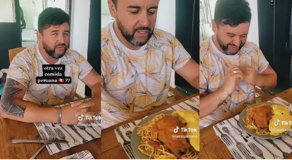 Chileno se rinde ante la comida peruana. Chileno se rinde ante la comida peruana.