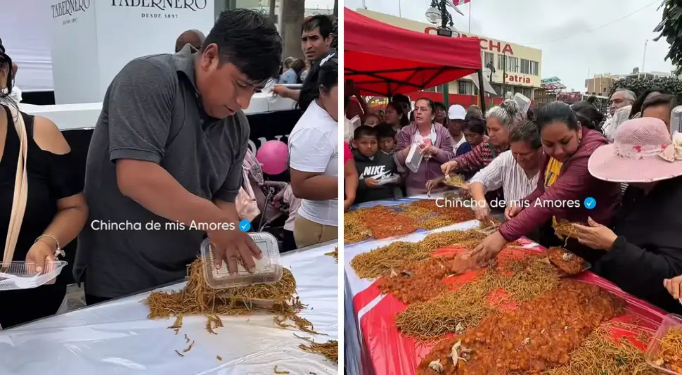 Descontrol en Chincha por la carapulcra gigante. Descontrol en Chincha por la carapulcra gigante.