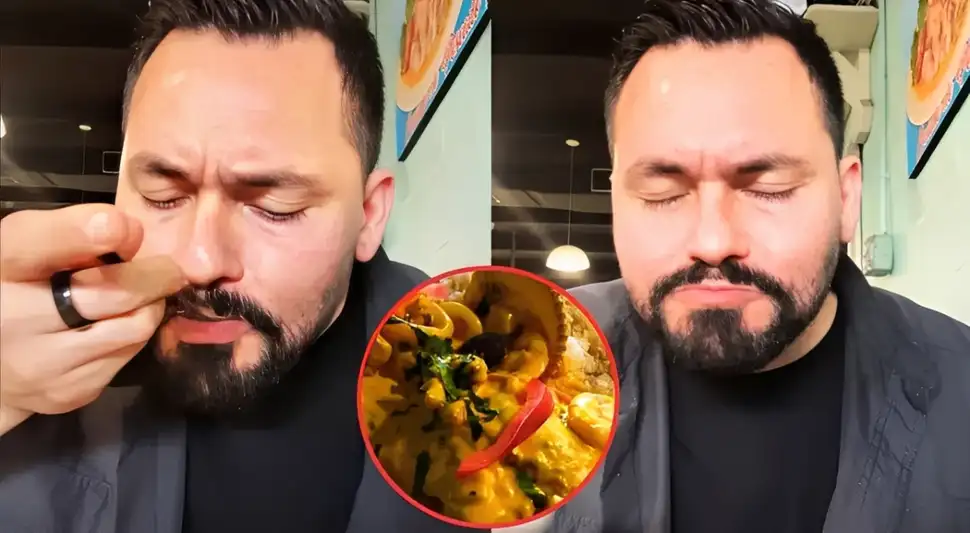Youtuber mexicano prueba comida peruana en un restaurante de Miami.