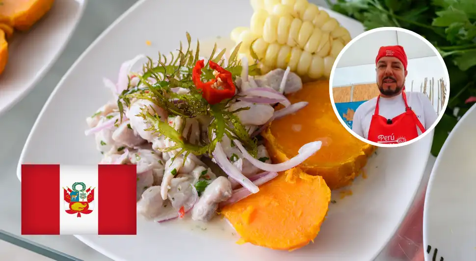 El ceviche peruano destaca por su preparación al momento y su frescura.