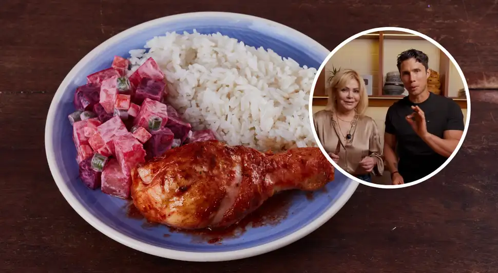 Gisela Valcárcel y Rodrigo Fernandini se unen en cocina para preparar un pollo al horno casero.